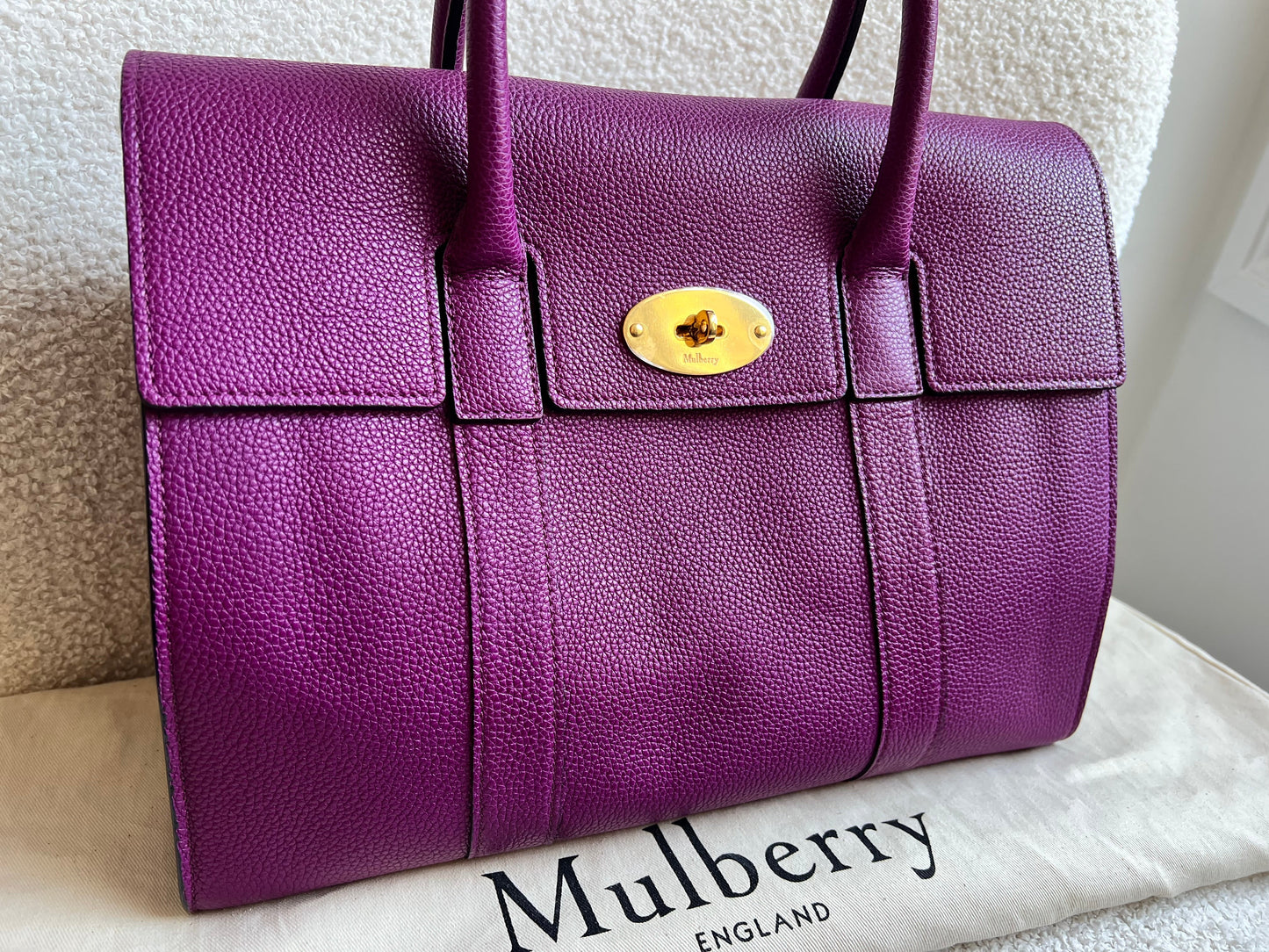 Mulberry Violet Bayswater with Strap (RRP £1,095)