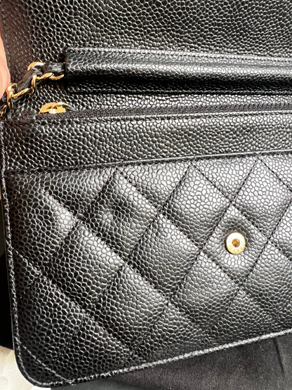 Chanel Black Caviar Wallet on Chain (RRP £2,930)