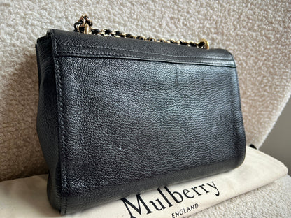 Mulberry Black Regular Lily with Gold Hardware (RRP £995)