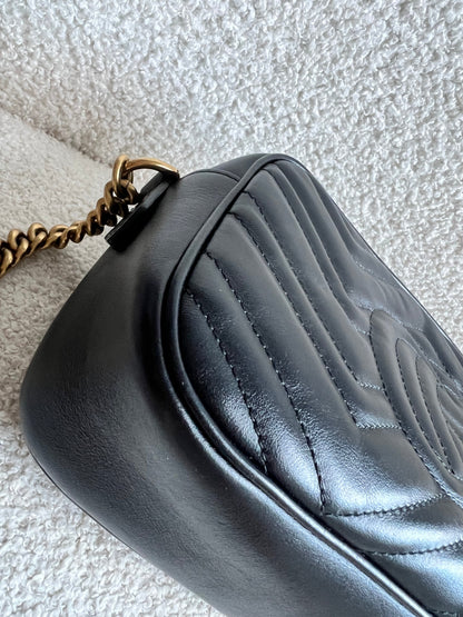 Gucci GG Black Marmont Small Shoulder Bag (RRP £1440)