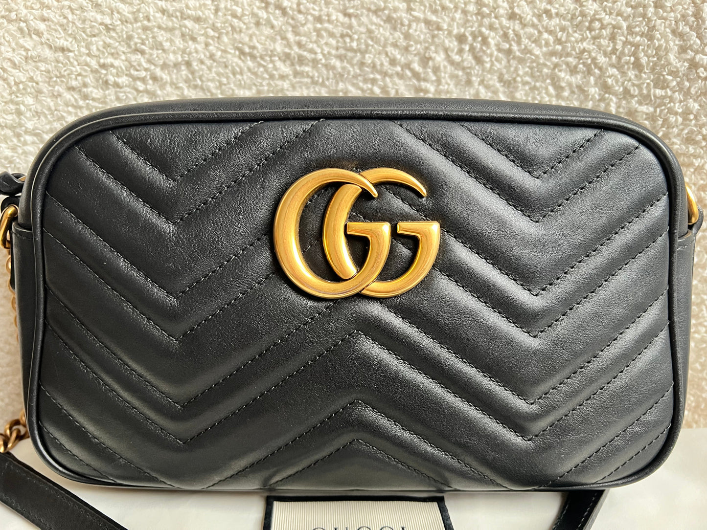 Gucci GG Black Marmont Small Shoulder Bag (RRP £1440)
