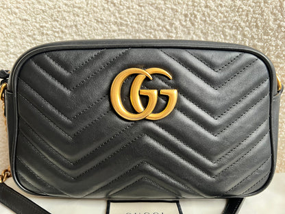 Gucci GG Black Marmont Small Shoulder Bag (RRP £1440)