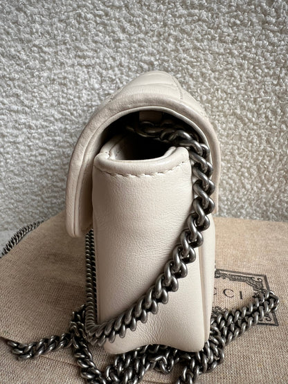 Gucci GG Cream Marmont Super Mini Aria Shoulder Bag (RRP £985)
