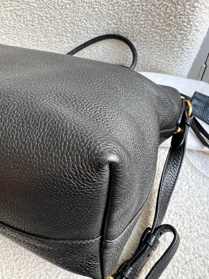 Prada Black Vitello Daino Shoulder Bag