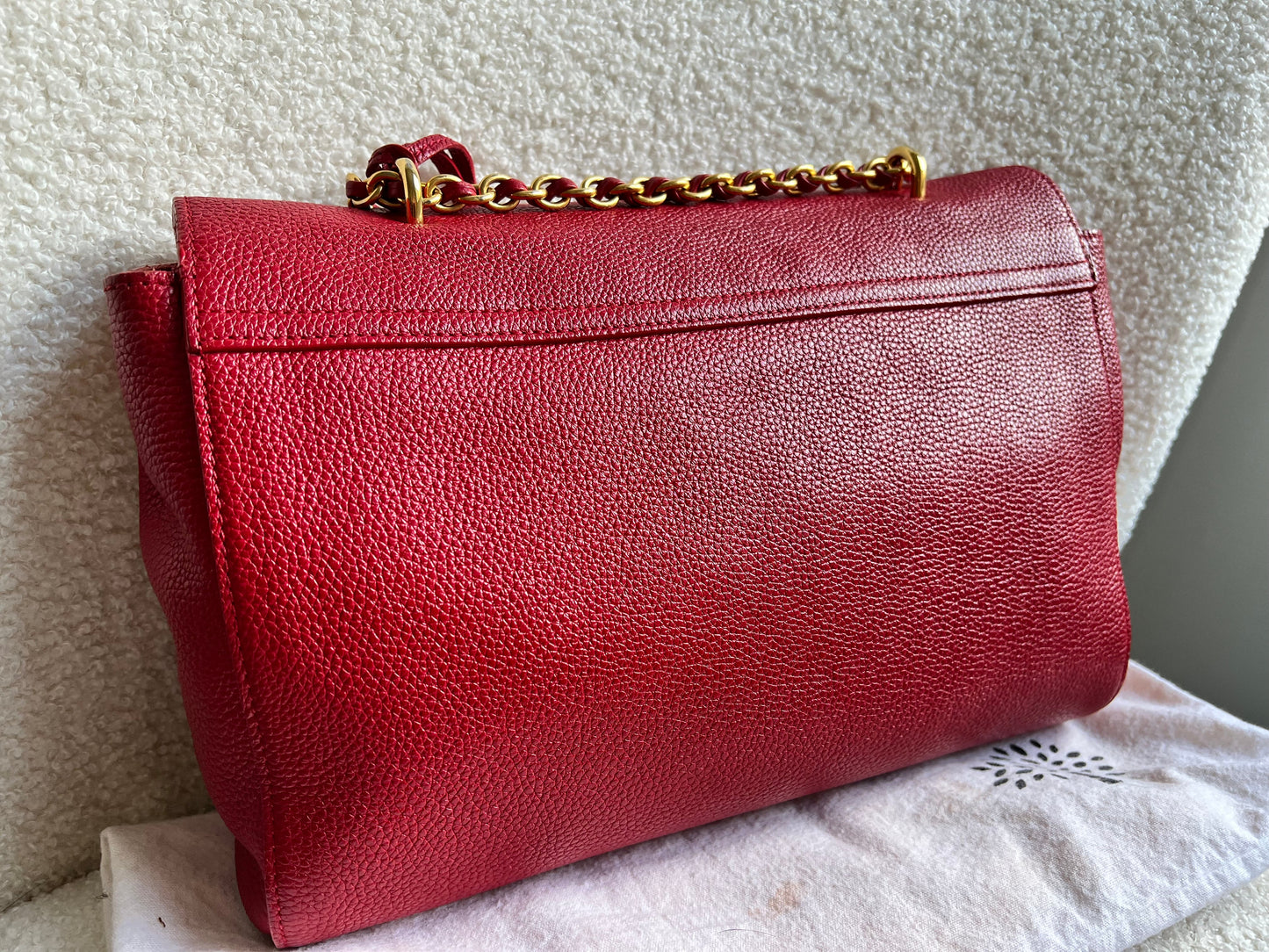 Mulberry Scarlet Medium Lily with Gold Hardware (RRP £1095)