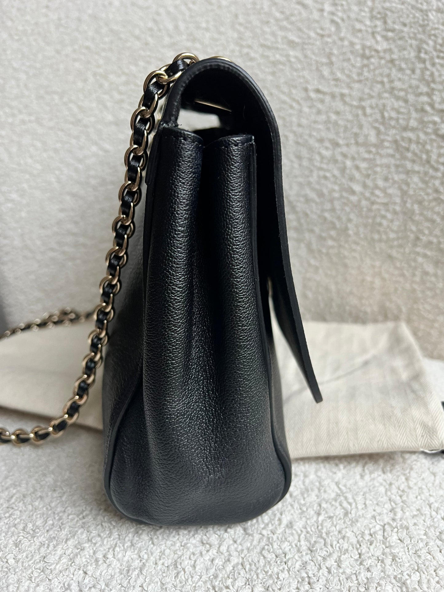 Mulberry Black Medium Lily with Gold Hardware (RRP £1195)
