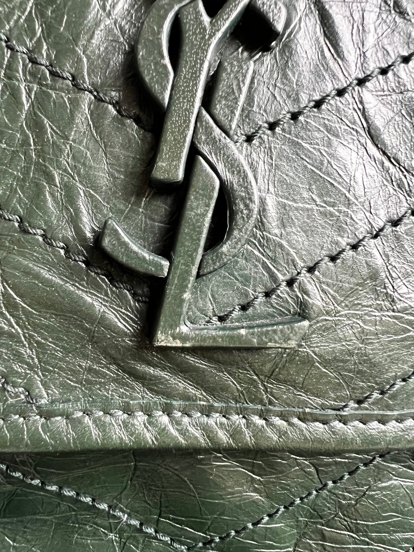 Yves Saint Laurent (YSL) Green Medium Niki Chain Bag (RRP £2430)