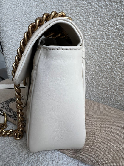 Gucci GG White Marmont Small Shoulder Bag (RRP £1890)