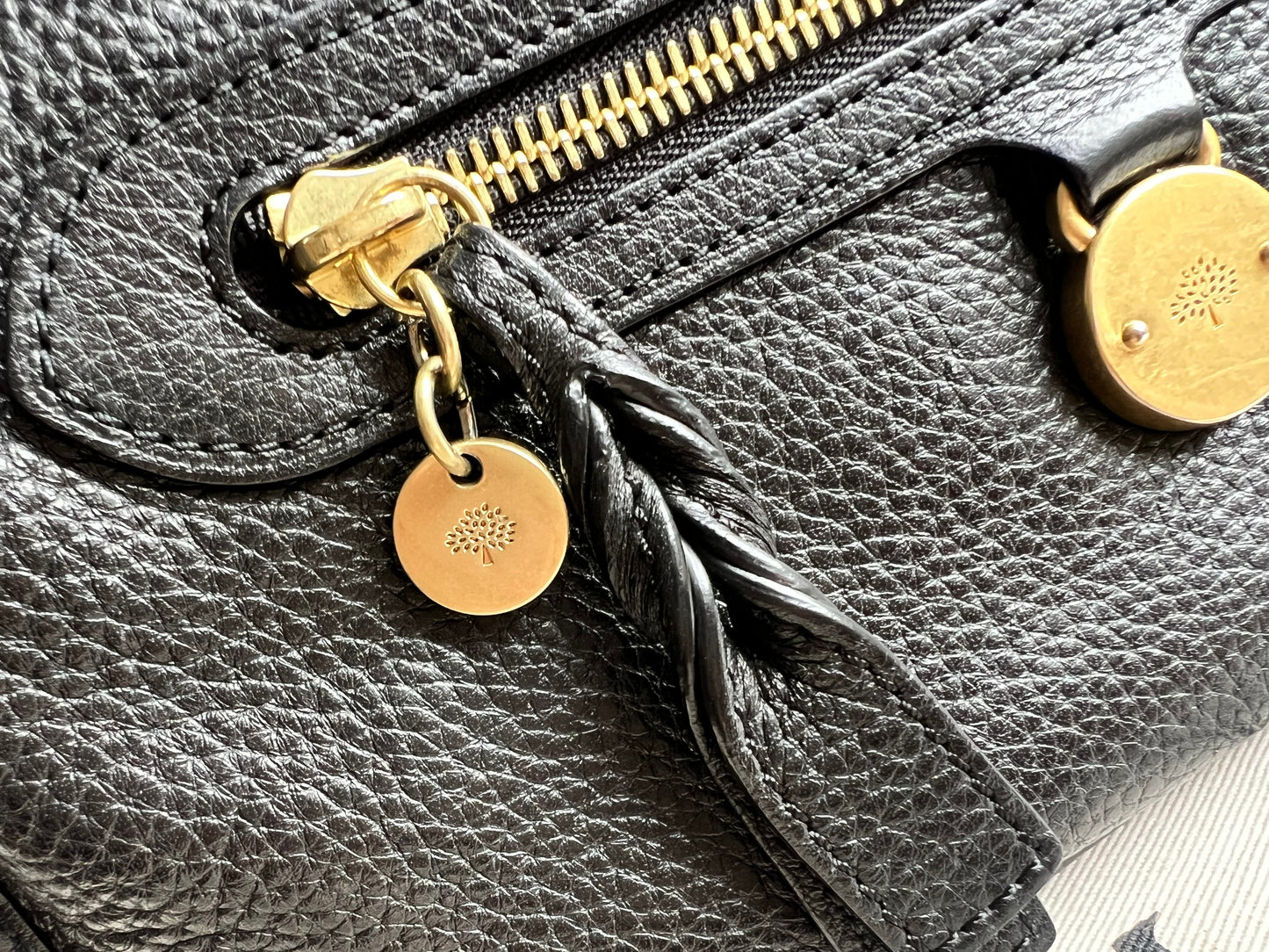 Mulberry Black Small Somerset Satchel