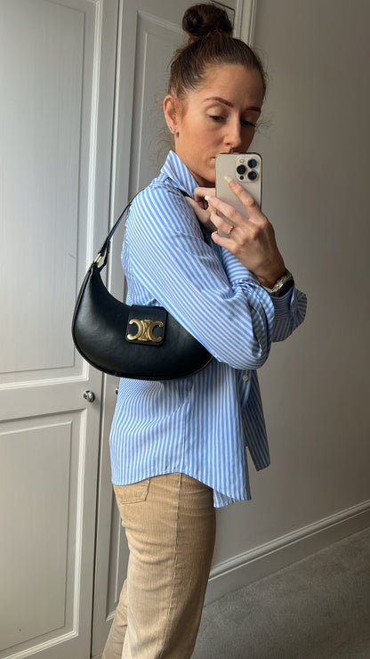 Celine Medium Ava Triomphe in Black (RRP £1850)