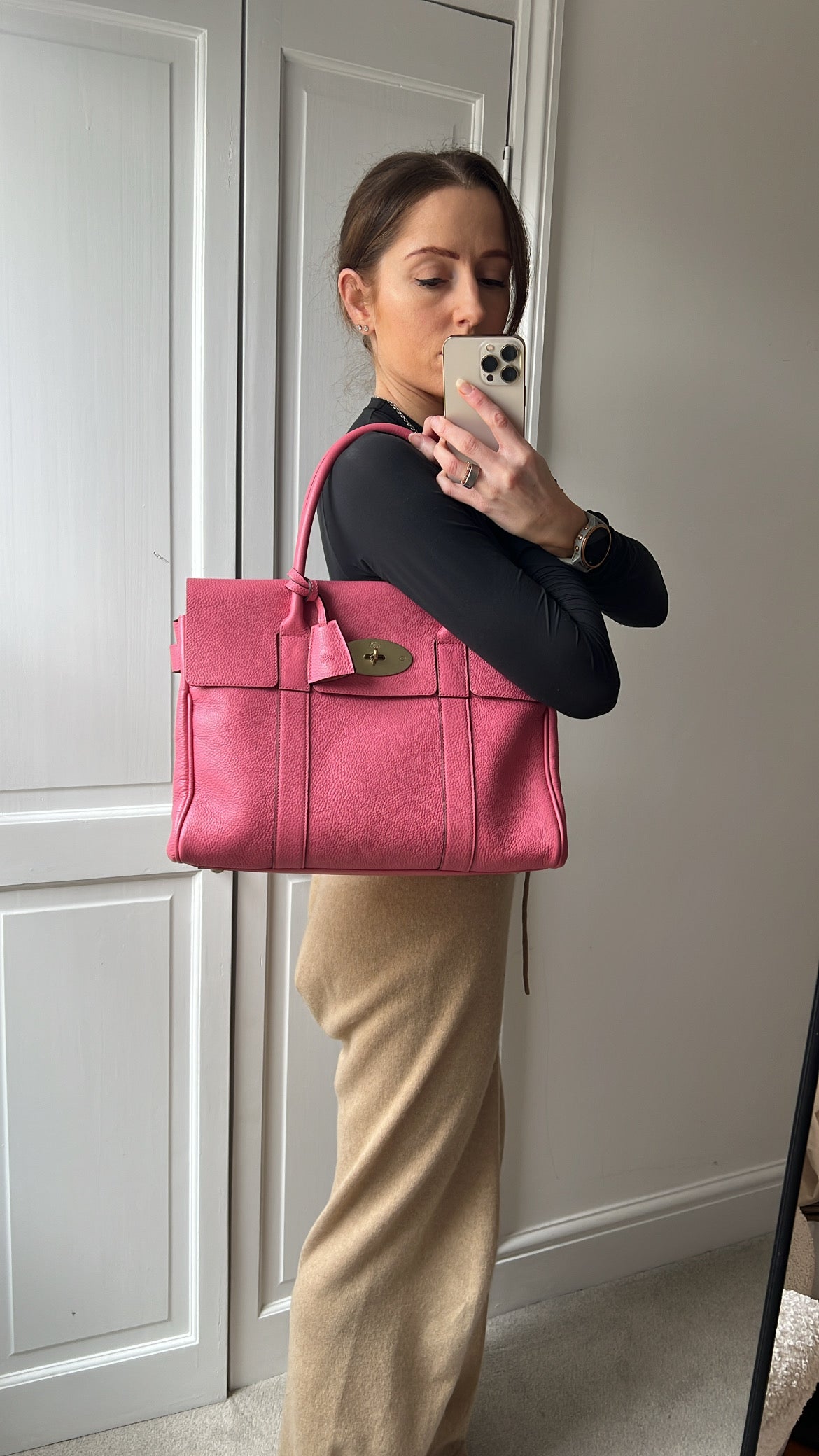 Mulberry Geranium Pink Bayswater (RRP £1095)