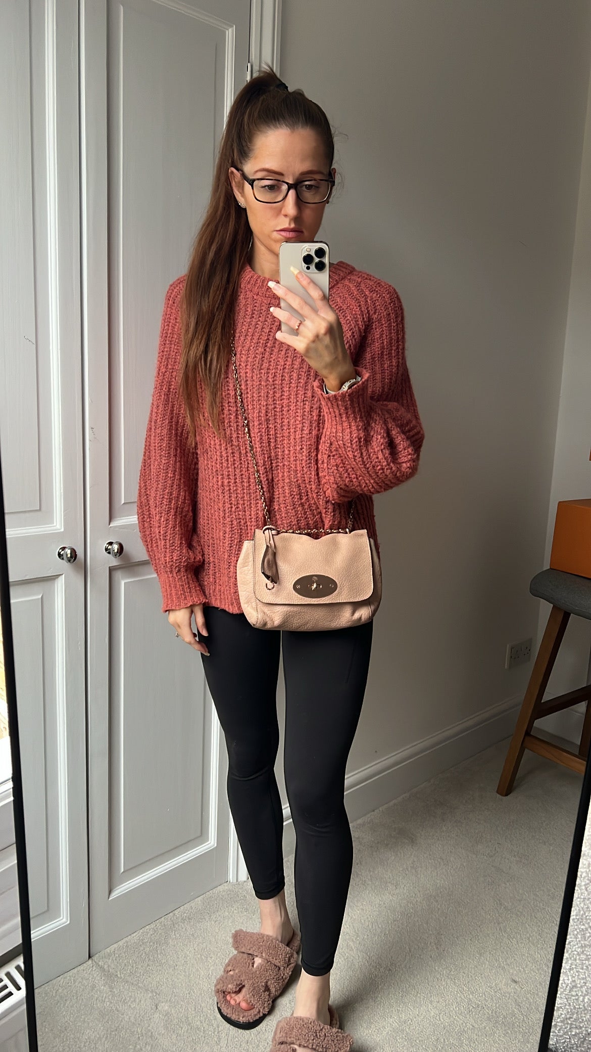 Mulberry Powder Beige Regular Lily with Rose Gold Hardware