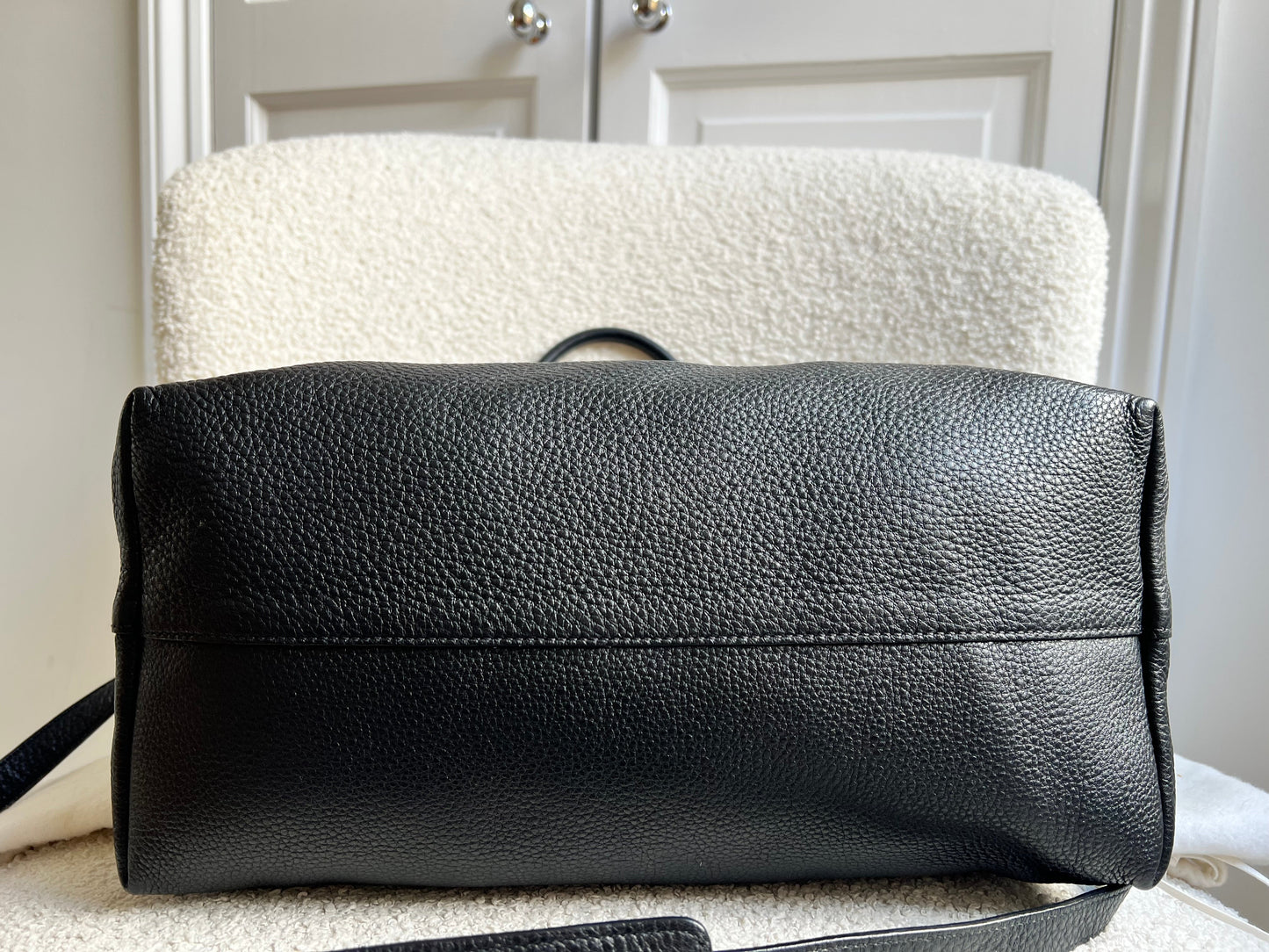 Prada Black Vitello Daino Shoulder Bag