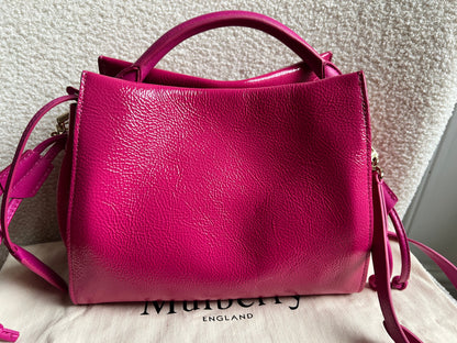 Mulberry Small Spongy Patent Pink Iris