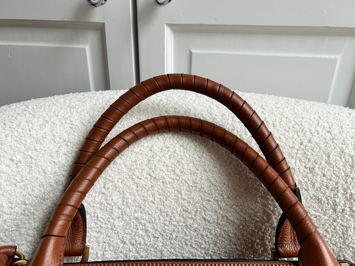 Chloe Medium Marcie Double Carry Bag in Tan (RRP £1890)