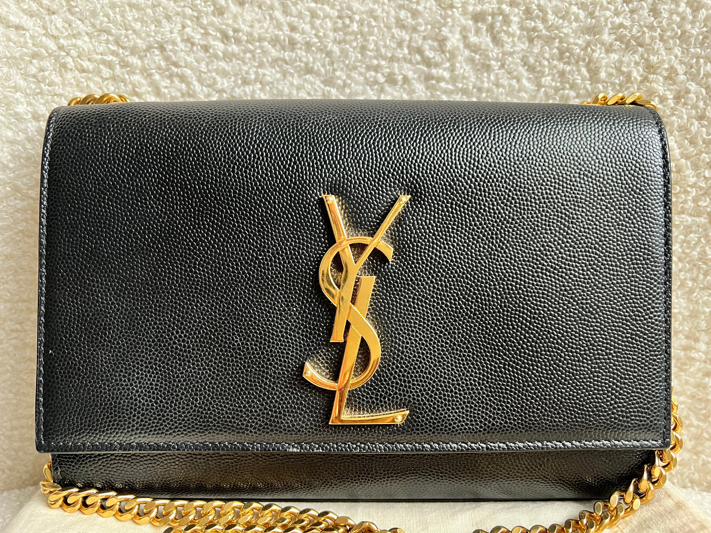 Yves Saint Laurent (YSL) Black Small Kate with Gold Hardware (RRP £1,550)