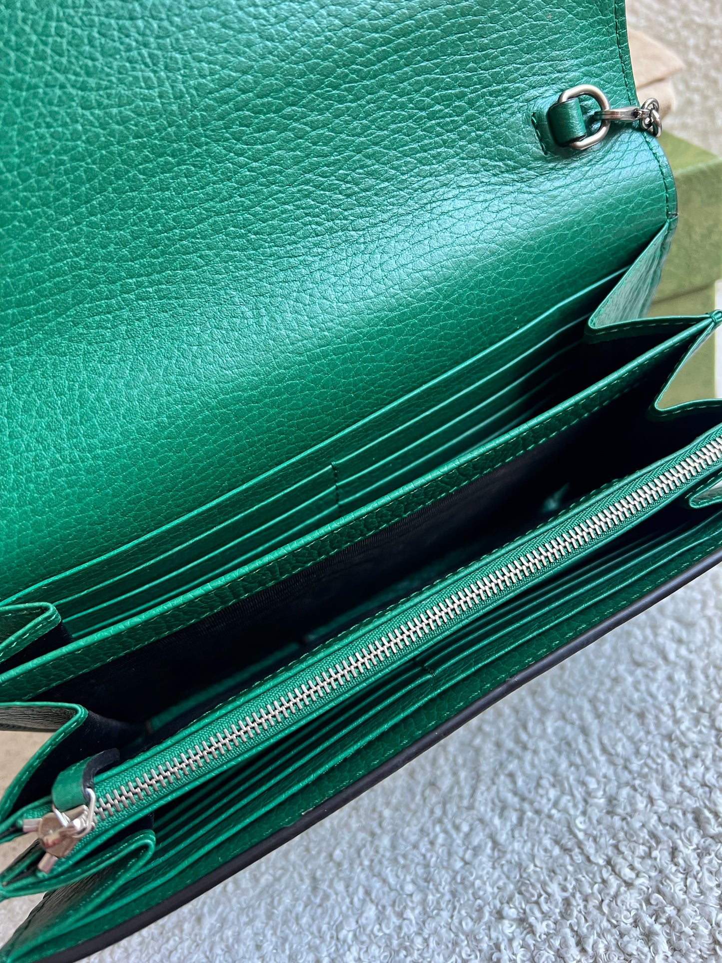 Gucci Dionysus Green Chain Wallet (RRP £1340)