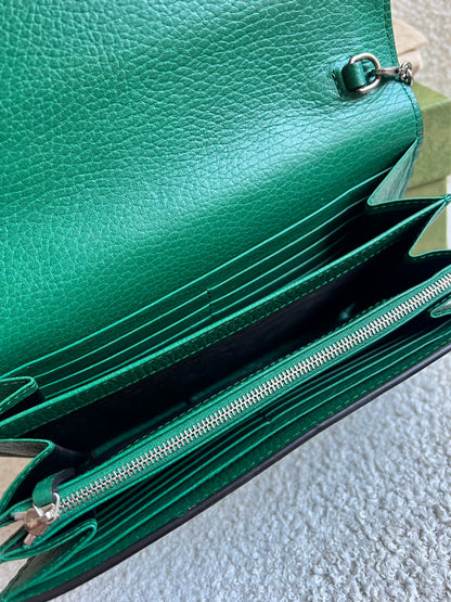 Gucci Dionysus Green Chain Wallet (RRP £1340)