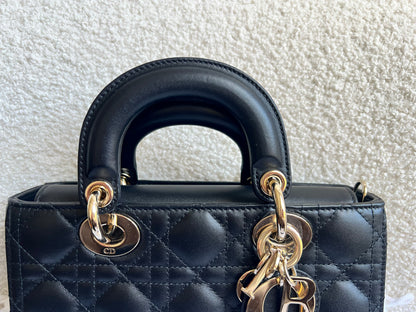 Dior Small Lady D-Joy Bag Black Cannage Lambskin (RRP £3,800)