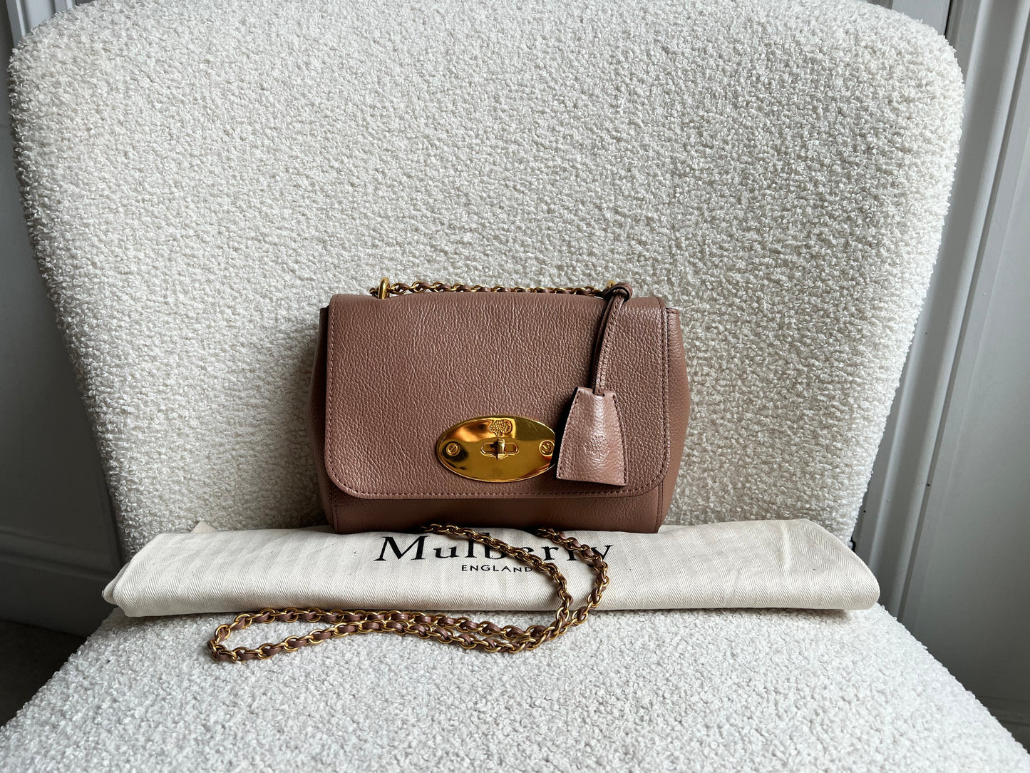 Mulberry Dark Blush Regular Lily with Gold Hardware (RRP £995)