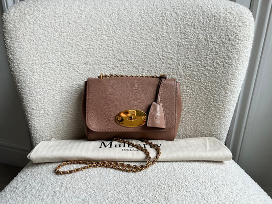 Mulberry Dark Blush Regular Lily with Gold Hardware (RRP £995)