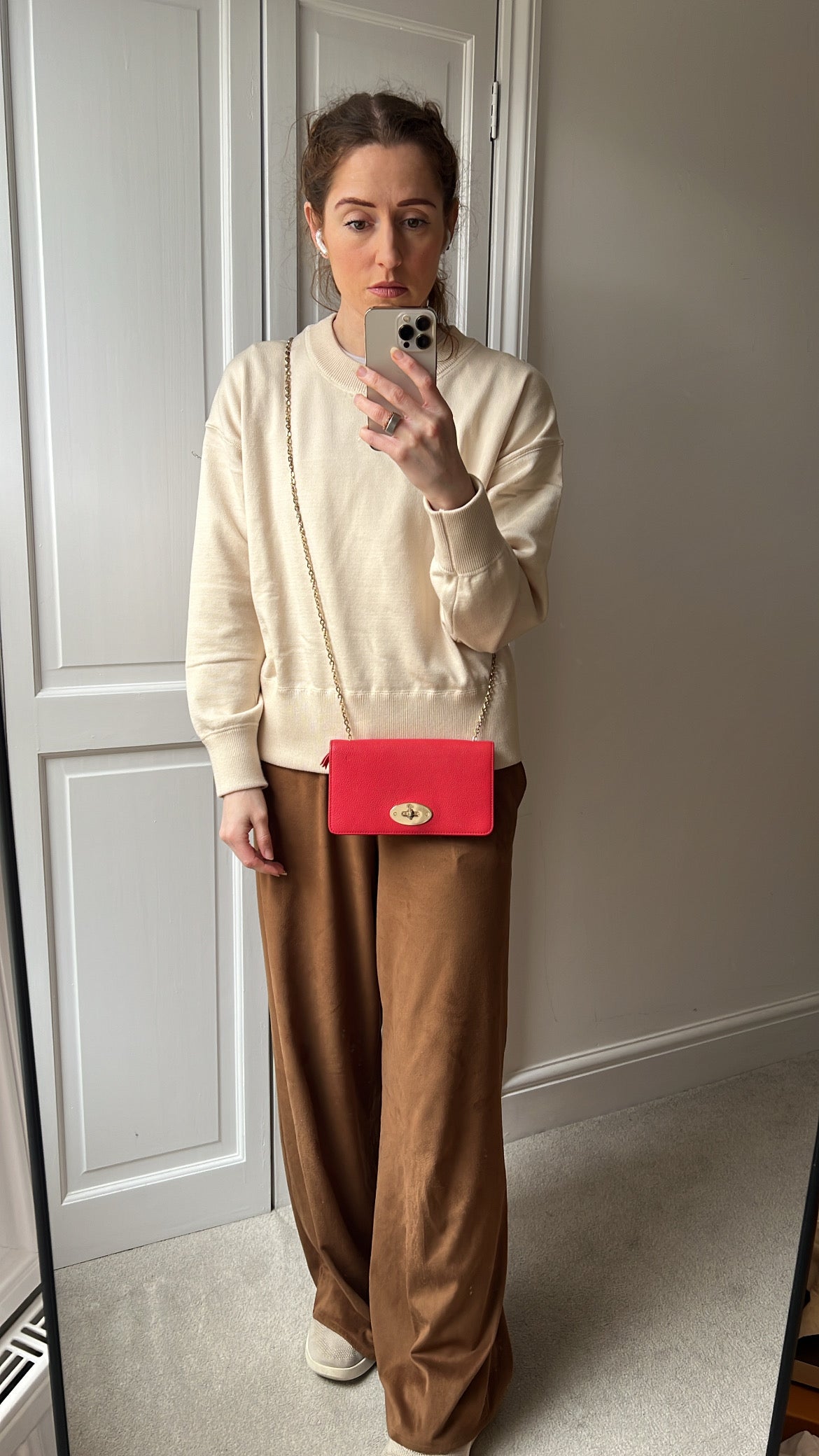 Mulberry Hibiscus Red Bayswater Clutch (RRP £495)