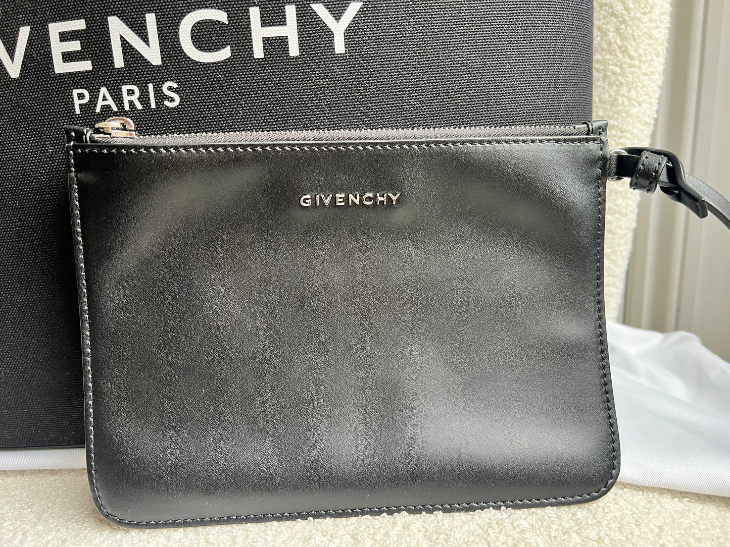 Givenchy Large Antigona Black Canvas Tote Bag