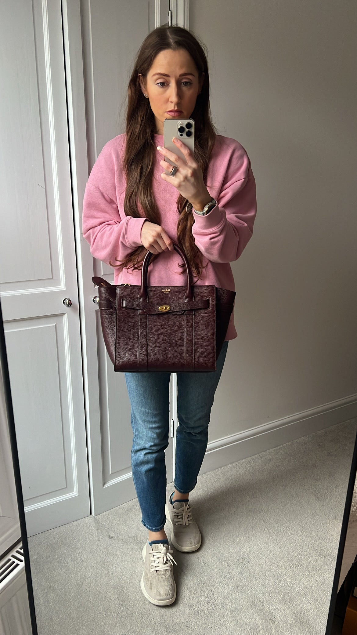 Mulberry Oxblood Small Zipped Bayswater (RRP £1,245)