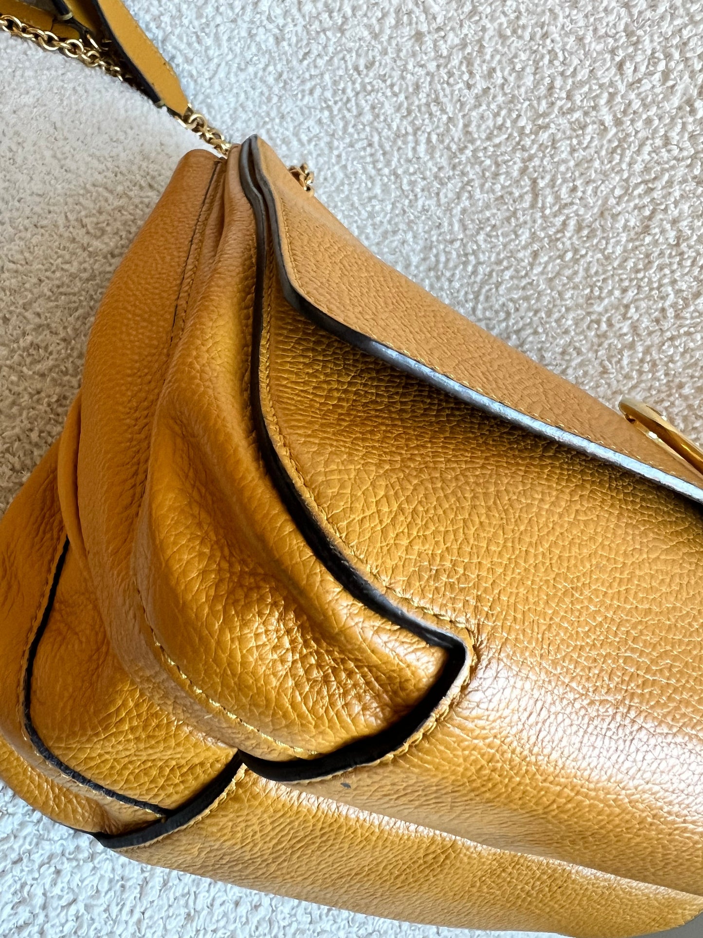 Mulberry Deep Amber Marloes Satchel (RRP £1095)
