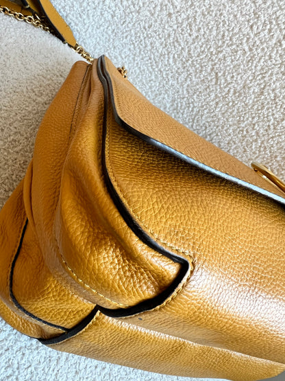 Mulberry Deep Amber Marloes Satchel (RRP £1095)