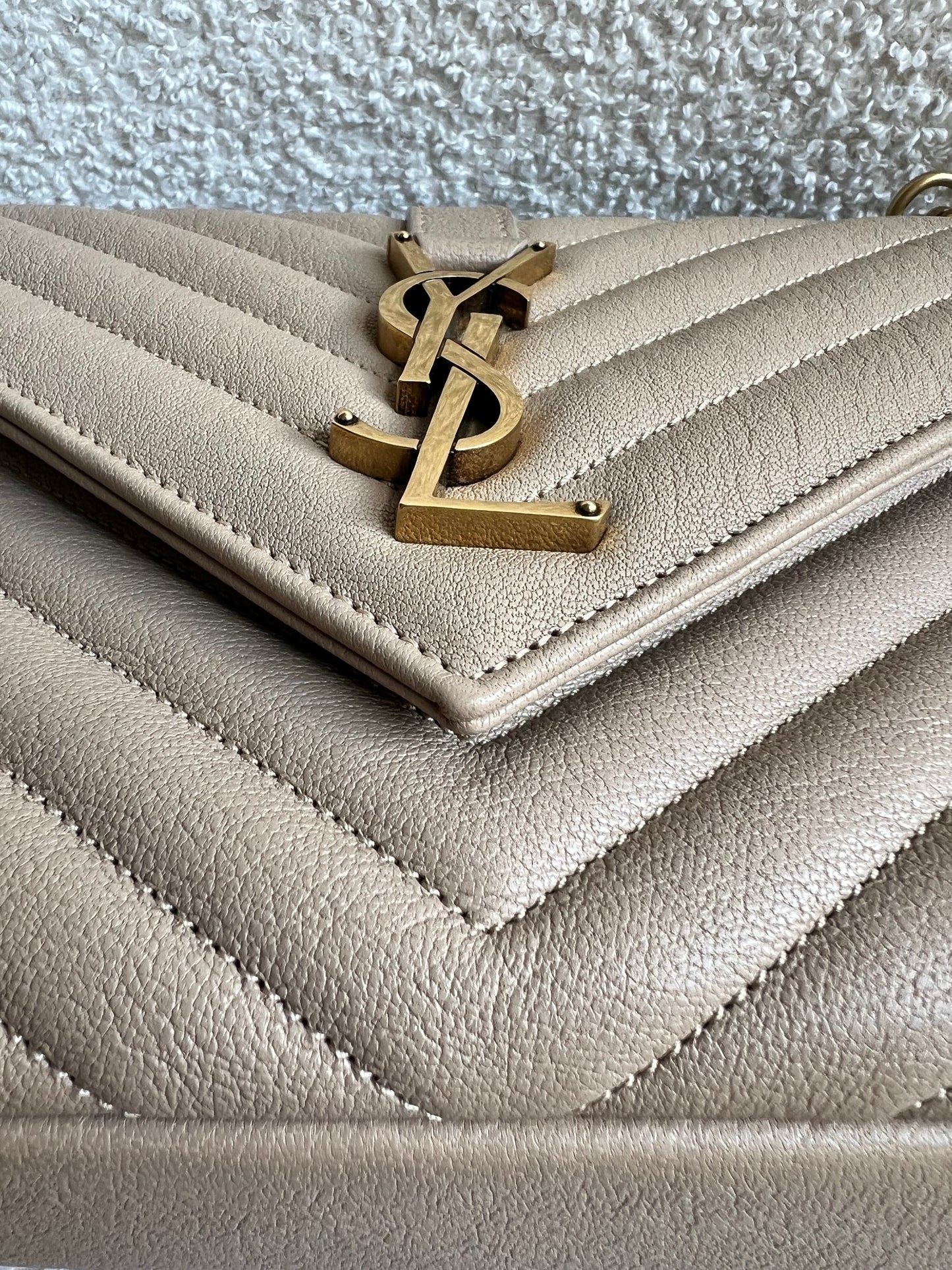 Yves Saint Laurent (YSL) Beige Medium College (£2000)