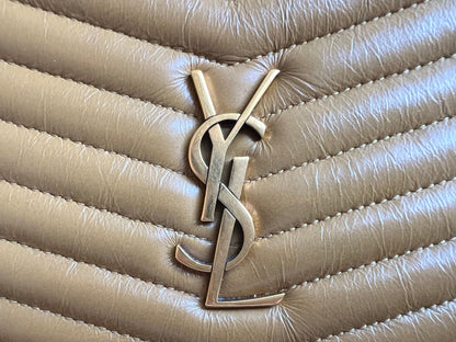 Yves Saint Laurent (YSL) Toffee Beige Mini Lou Camera Bag (RRP £1285)
