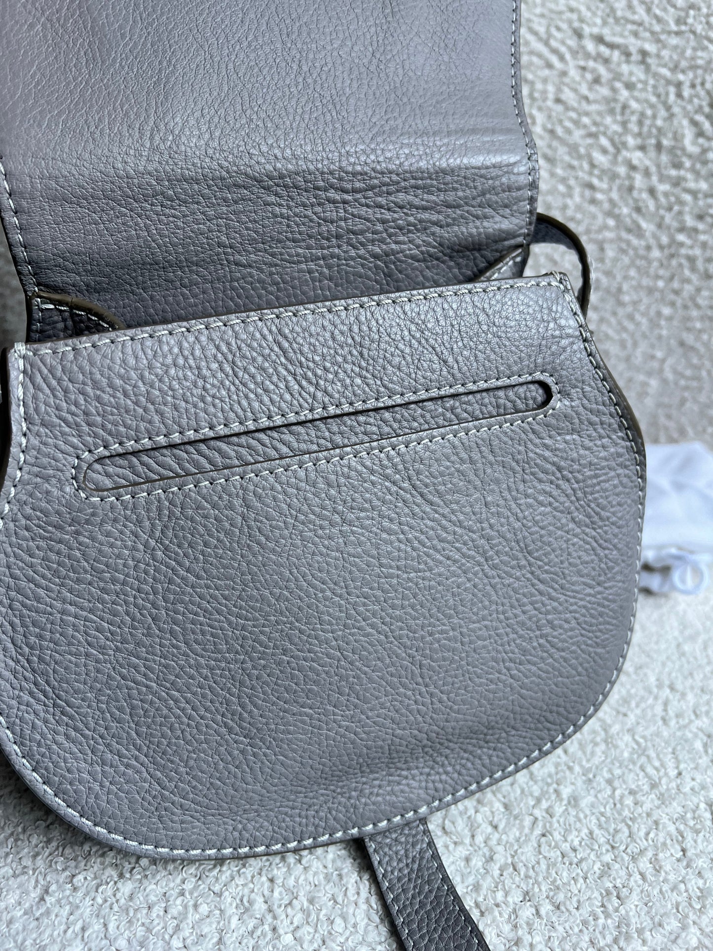 Chloe Small Cashmere Grey Marcie Saddle Bag (RRP £1050)