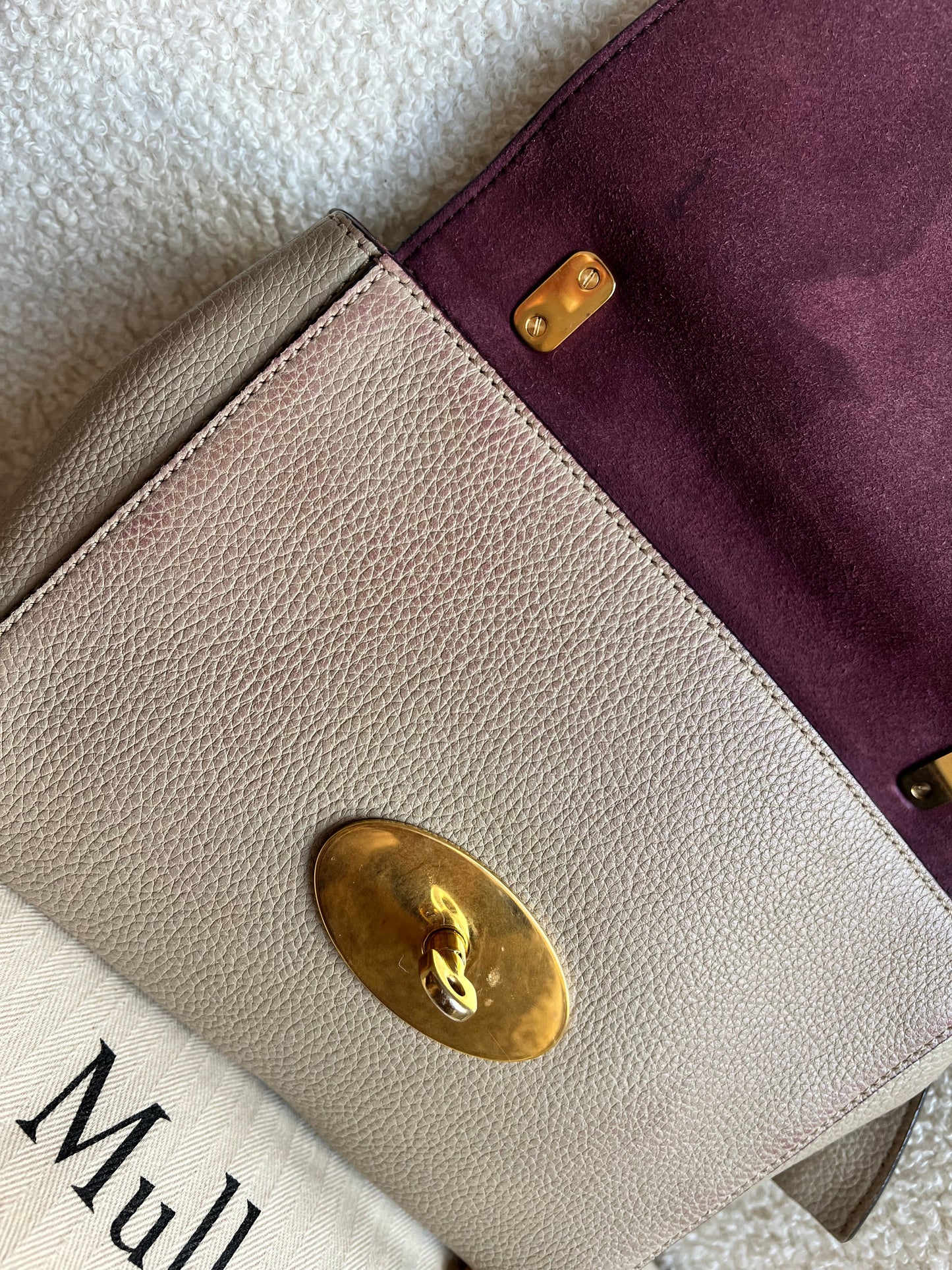 Mulberry Dune Regular Lily with Gold Hardware (RRP £995)