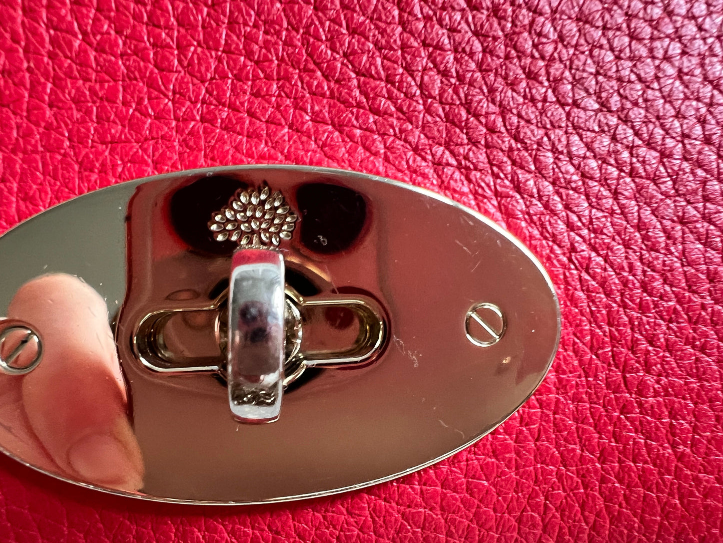 Mulberry Hibiscus Red Bayswater Clutch (RRP £495)