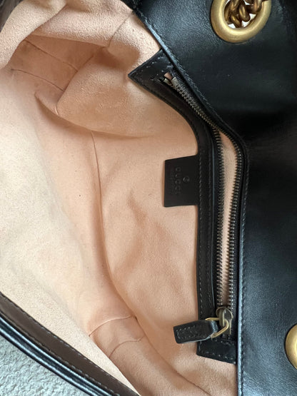 Gucci GG Black Marmont Small Shoulder Bag (RRP £2070)