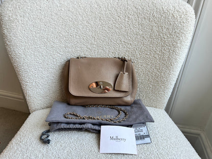 Mulberry Mushroom Grey Regular Lily with Silver Hardware (RRP £995)