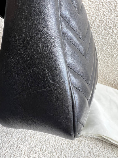 Gucci GG Black Marmont Medium Shoulder Bag (RRP £2,340)