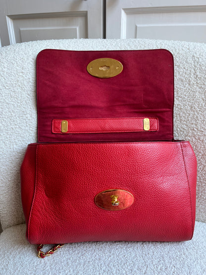 Mulberry Lipstick Red Medium Lily with Gold Hardware (RRP £1095)