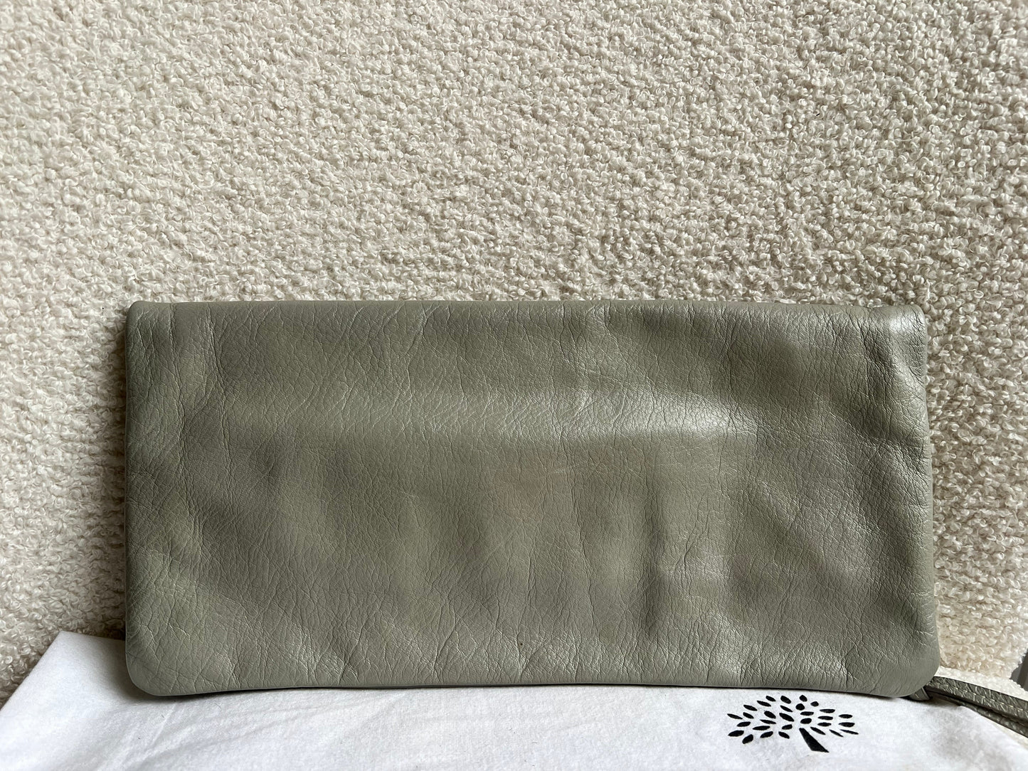 Mulberry Drizzle Grey Daria Clutch (RRP £550)