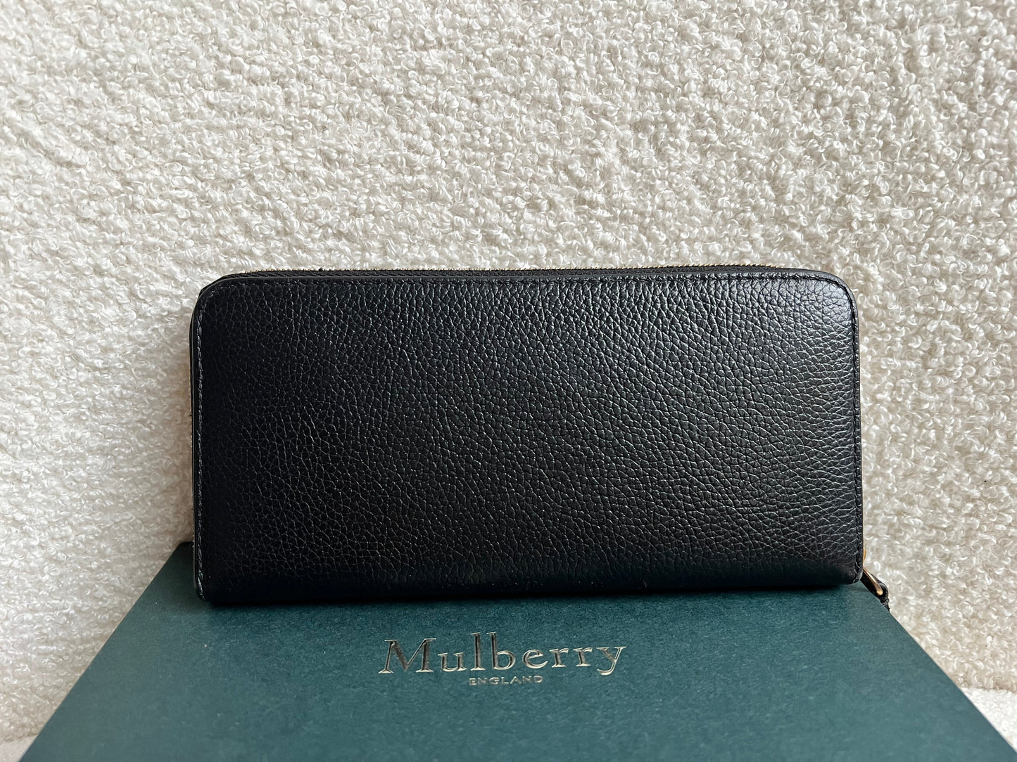 Mulberry Black Plaque Continental Wallet (RRP £375)