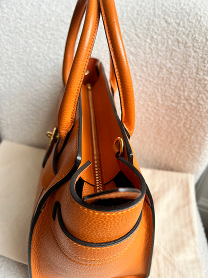 Mulberry Orange Small Zipped Bayswater (RRP £1,195)