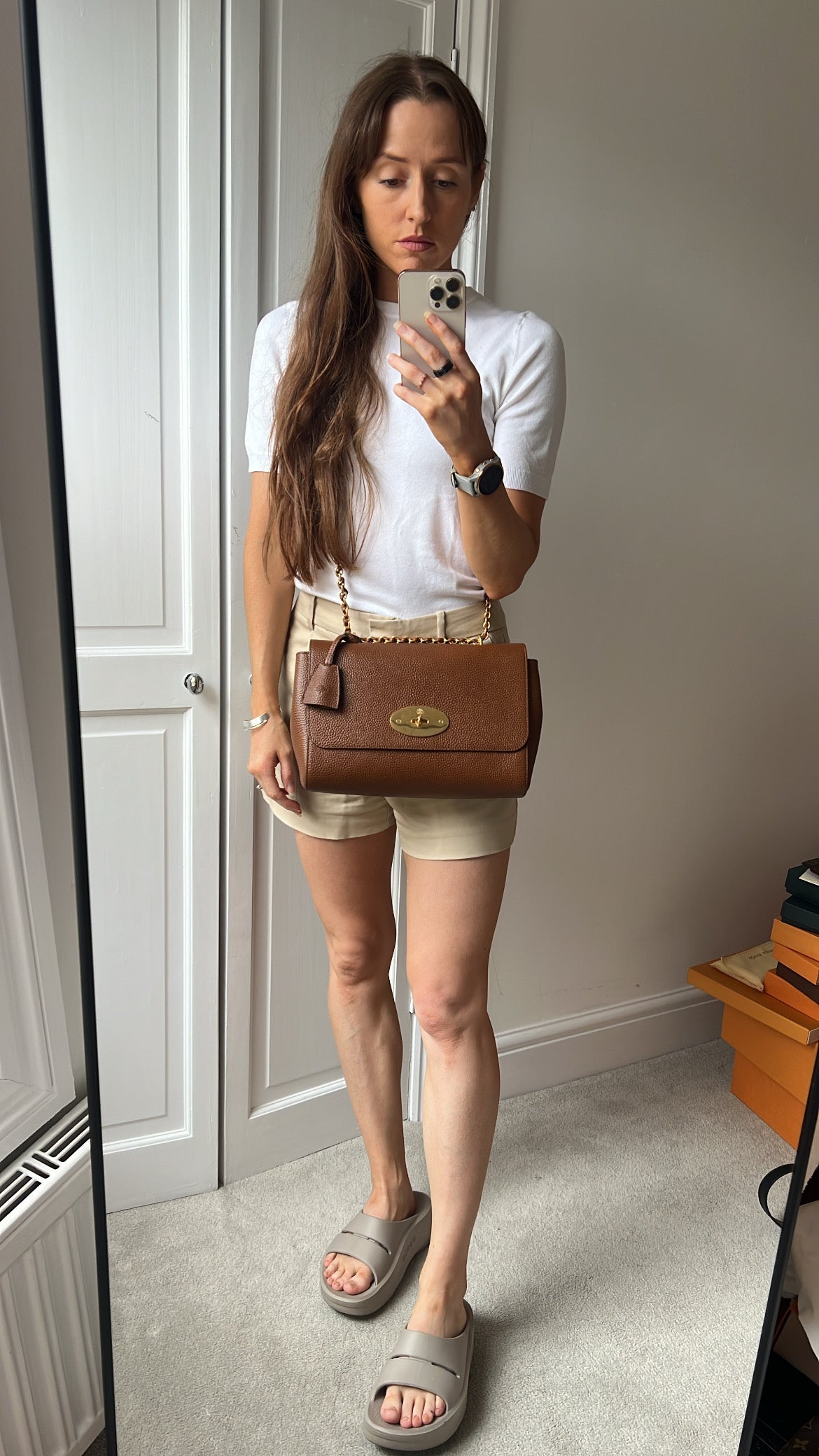 Mulberry Oak Medium Lily with Gold Hardware (RRP £1095)