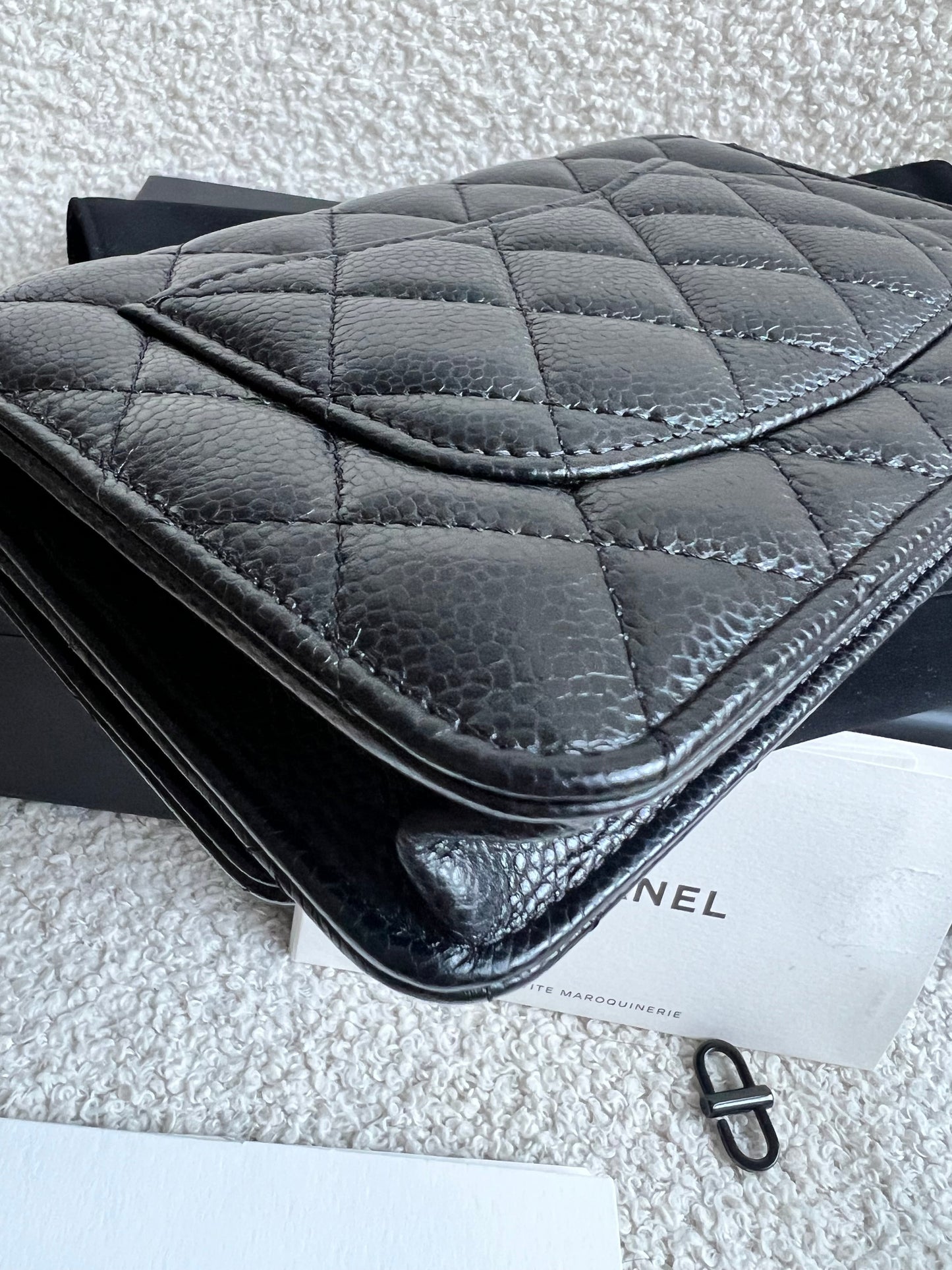Chanel Black Caviar Wallet on Chain (RRP £2,930)