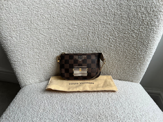 Louis Vuitton Limited Edition Trunks and Locks Mini Pochette Accessoires in Damier Ebene