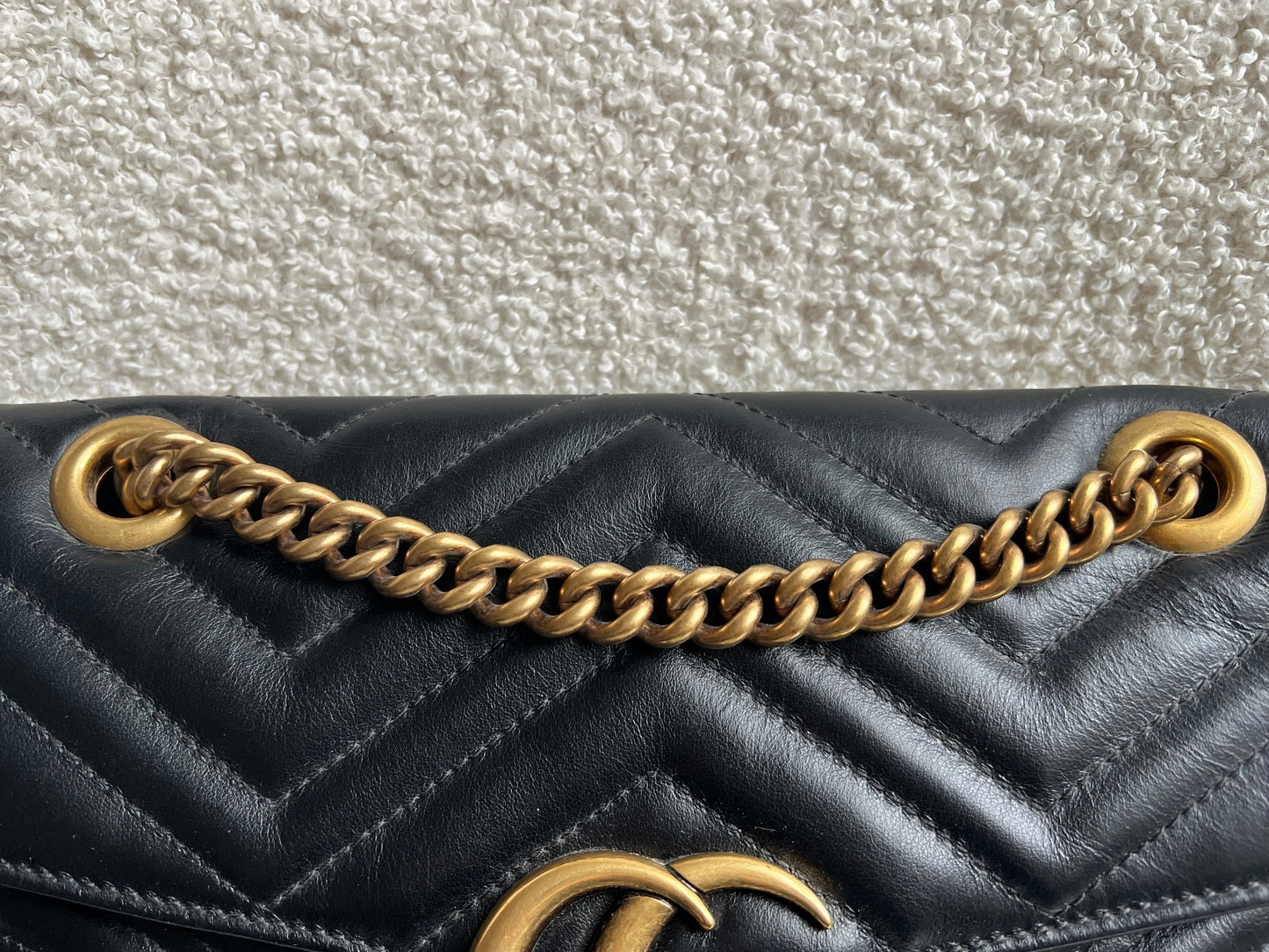 Gucci GG Black Marmont Small Shoulder Bag (RRP £2070)