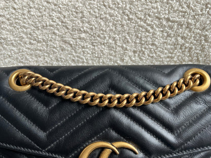 Gucci GG Black Marmont Small Shoulder Bag (RRP £2070)