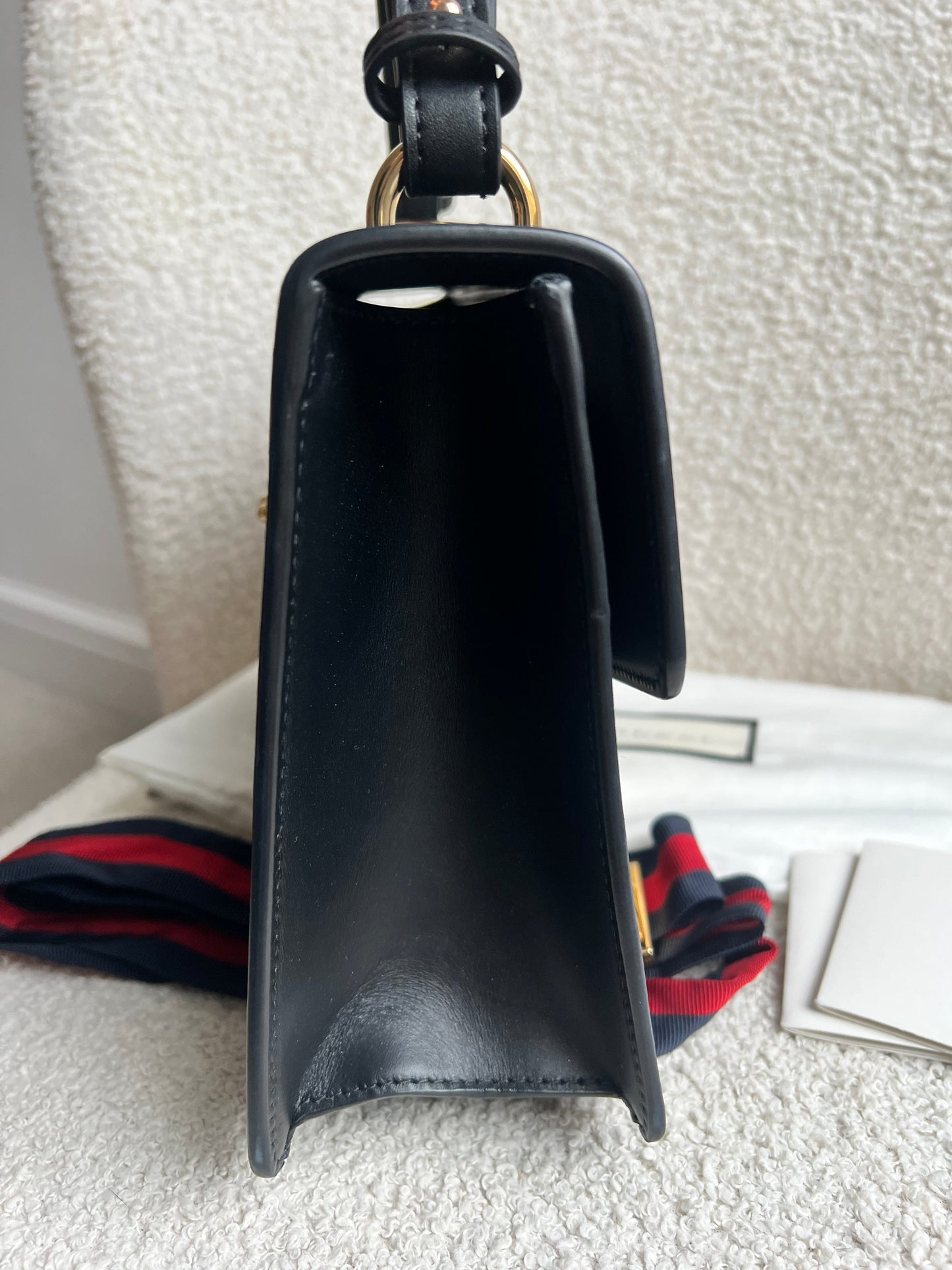 Gucci Navy Blue Sylvie Small Bag (RRP £1,920)