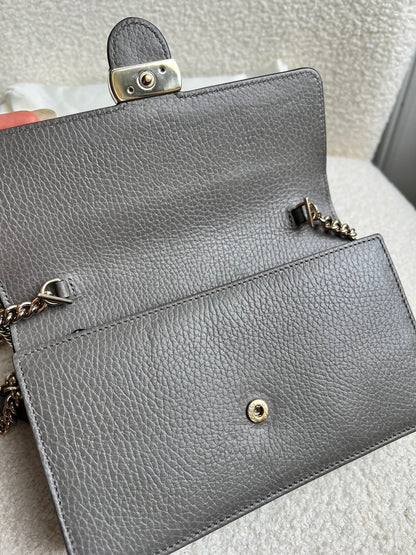 Gucci Dollar Grey Interlocking Chain Wallet