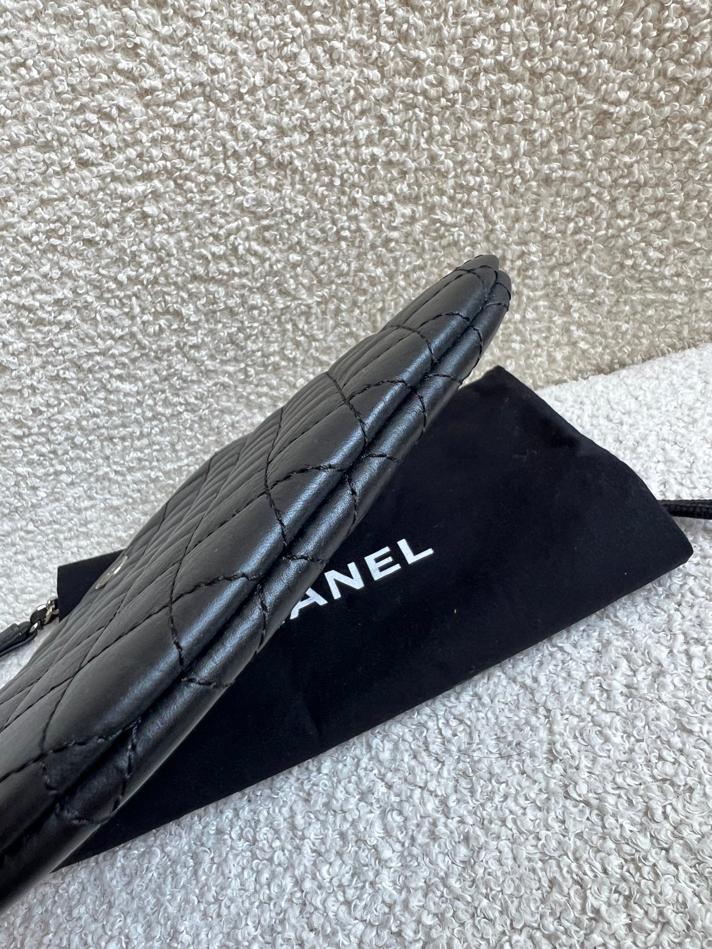Chanel Black Quilted Messenger Bag